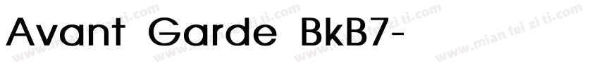 Avant Garde BkB7字体转换